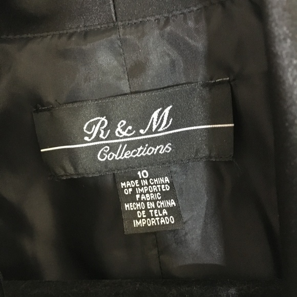 R & M Collections Black Jeweled Blazer Sz 10 - Picture 4 of 8